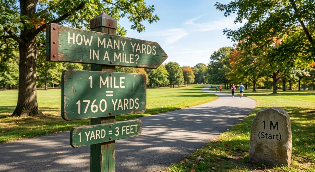 how many yards in a mile