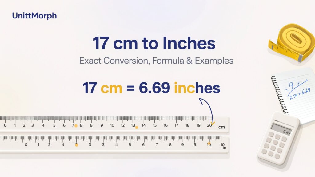 17 cm to Inches