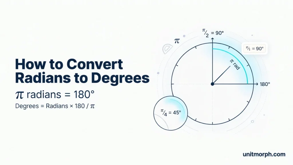 How to Convert Radians to Degrees