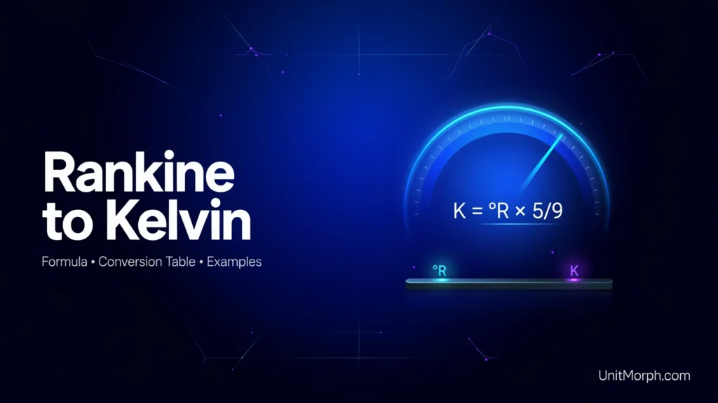 rankine to kelvin